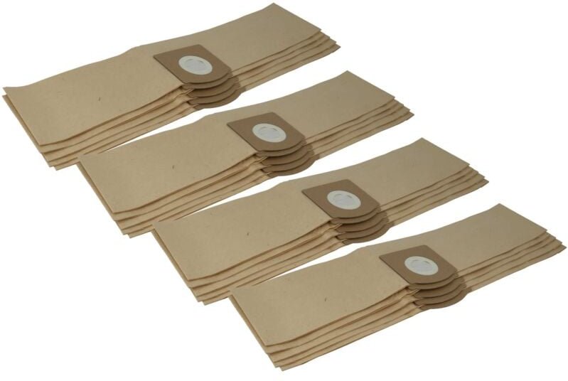 20x Staubbeutel Ersatz für Kärcher 2.863-297.0 für Staubsauger - 54cm x 12cm braun - Vhbw