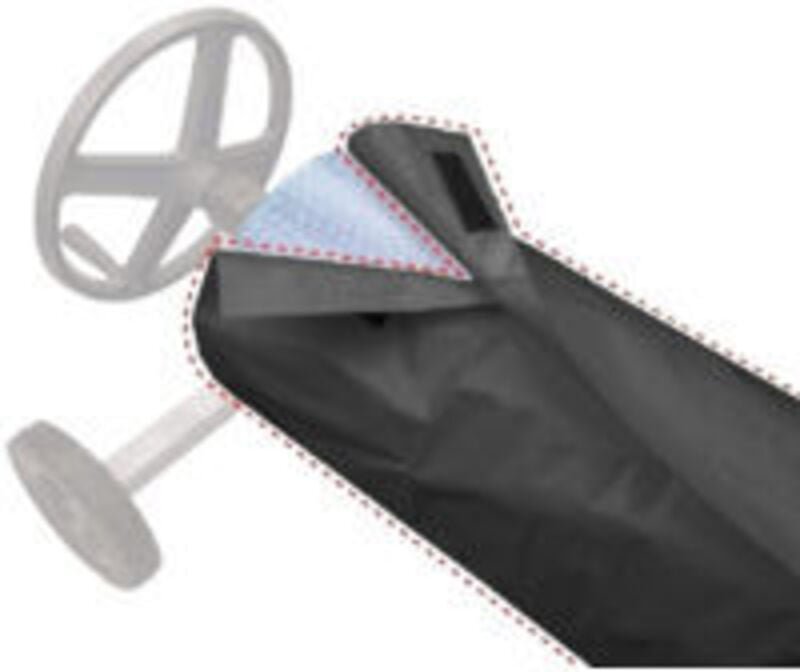 Pool-Schutzhülle, mit Klettverschluss, wasserdicht und staubabweisend, aufrollbar, 550 x 96 cm, Farbe schwarz