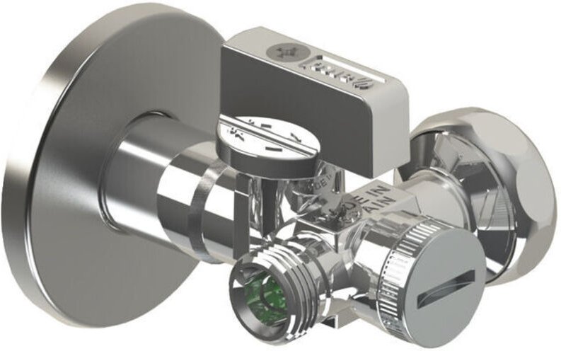 ARCO Eckventil-Antikalk-Polymerfilter GZ 1/2" x GZ 3/4" x GZ 3/8" mit Kappe GZ 3/4" DUAL29