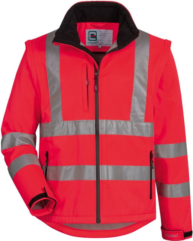 Gr .3XL (66/68) CULLEN WARNSCHUTZ-SOFTSHELLJACKE rot CULLEN HIGH VISIBILITY