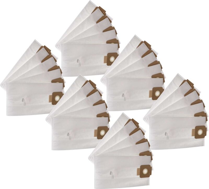vhbw 30x Staubbeutel kompatibel mit Sprintus Maximus Pro, PT, Pro Set, T12, Hepa Staubsauger - 40,8cm x 22,8cm Weiß