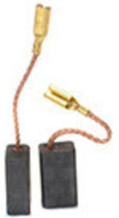 Set aus 2 anpassbaren Kohlen für AEG – Atlas Copco. Maße: 6 x 9 x 15,5 mm.