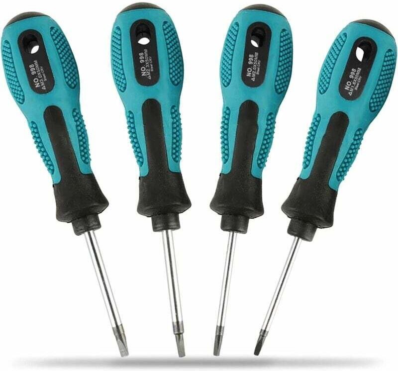 Set mit 4 Dreiflügel-Schraubendrehern, multifunktionale magnetische Y-förmige Präzisionsschraubendreher (3 mm, 4 mm, 5 m...