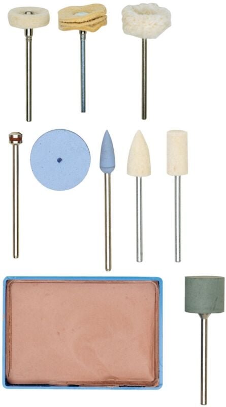Polier-Komplett-Set, 10-teilig - 28285 - Proxxon