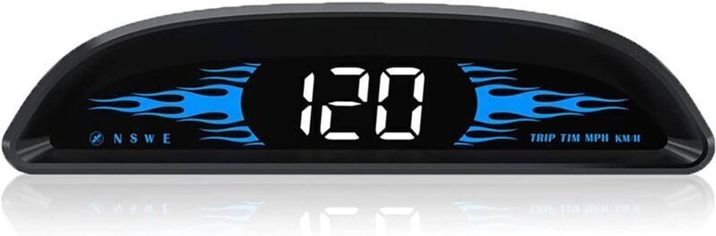 4-Zoll-Auto-HUD-Tachometer, universelle Windschutzscheibenanzeige, mph/kmh, digitaler Tachometer, GPS-Geschwindigkeitsde...