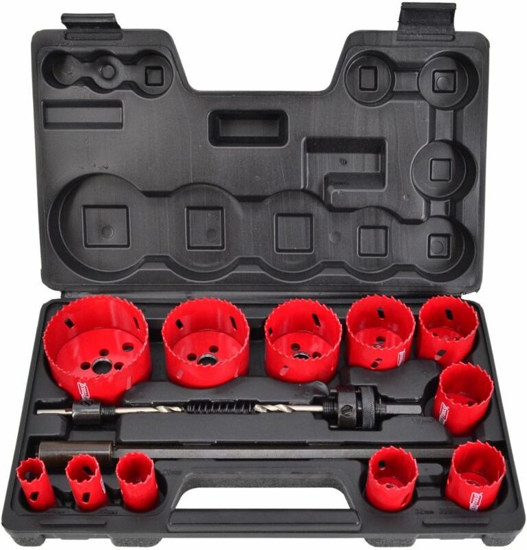 AWTOOLS Bimetall-Lochsägen-Set, 15-teilig, 19–76 mm