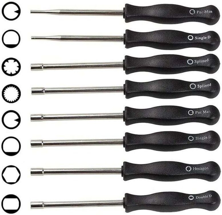 Set mit 8 Vergaser-Einstellschraubendrehern, Tuning-Werkzeugen, Vergaser-Schraubendrehern, Motorreinigung und -reparatur...
