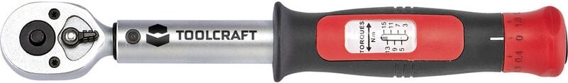 Toolcraft - 1525064 Drehmomentschlüssel 1/4' (6.3 mm) 3 - 15 Nm