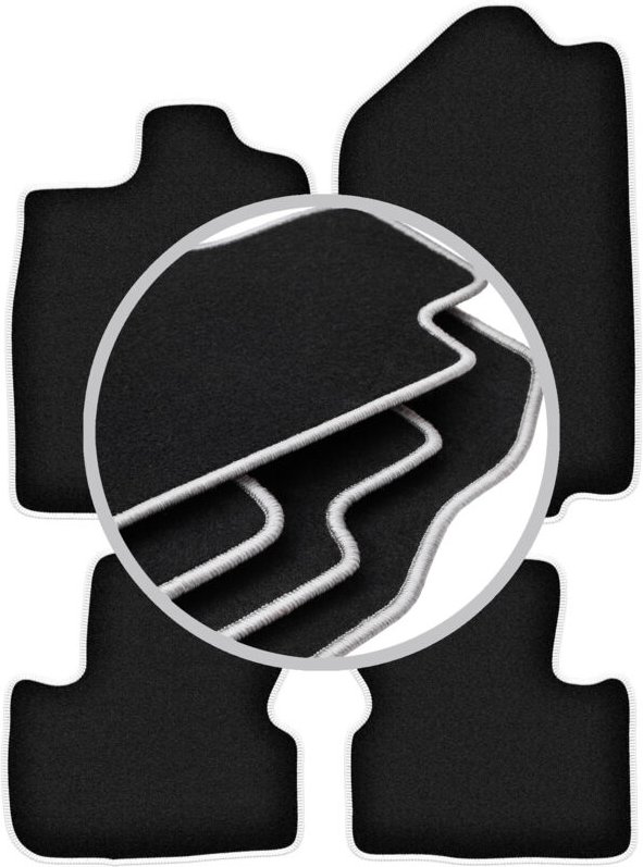 CARLUX-SILVER Autofußmatten für: Opel Vectra A Limousine, Liftback, Fließheck (1988-1995)