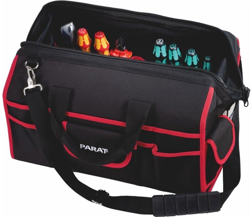 Werkzeugtasche Basic Tool Softbag m Föcher + Gummischlaufen, Schultergurt - Parat