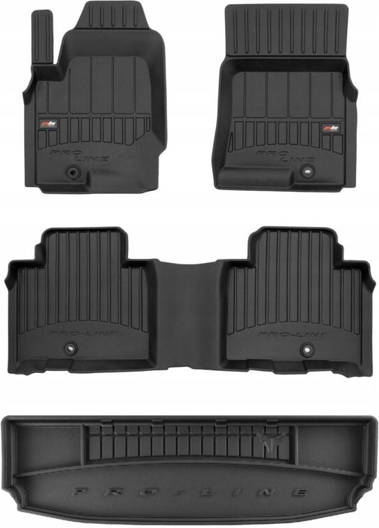 SET 3D Gummimatten SSANGYONG Rexton 4 ab 2017- 7 Sitze r/g