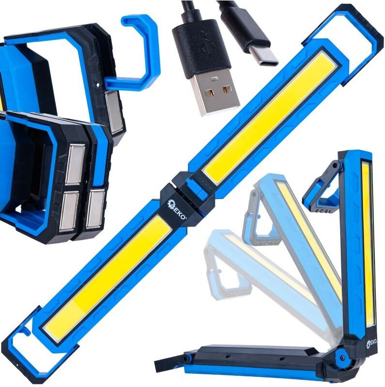 Kompakte Faltbare Arbeitsleuchte LED COB 10W Mit Neodym Magnet 1000lm