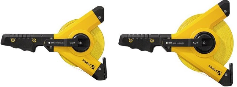 STABILA-Rahmenmaßband LBM 1000 - Glasfaserband, metrische Einteilung - 30 M - 19662