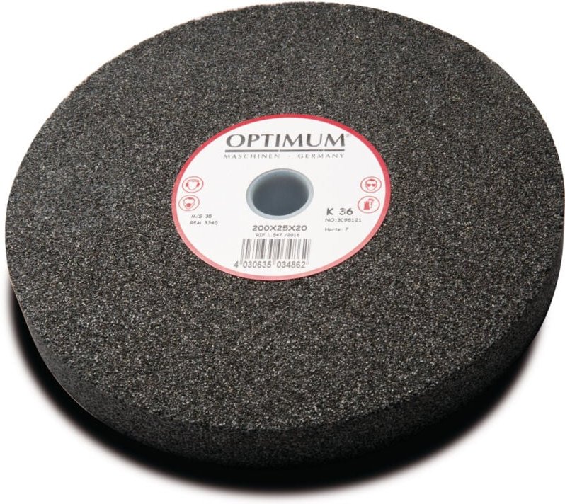 Optimum Normalkorund-Schleifscheibe Ø 300 x 35 Ø 30 mm, K60, Härte M, 3098143