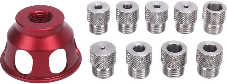 Positionierer für gerade Bohrungen, Positionierer für gerade Bohrungen, Bohrerpositionierer, Stanzwerkzeug-Hilfsmittel f...