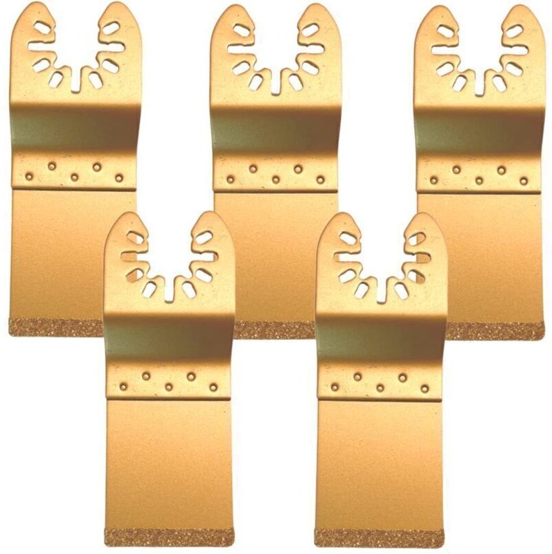 Universelles oszillierendes Diamantsägeblatt, 5-teilig/Set, für müheloses Schneiden von Würfeln, Multitool-Blattverstell...