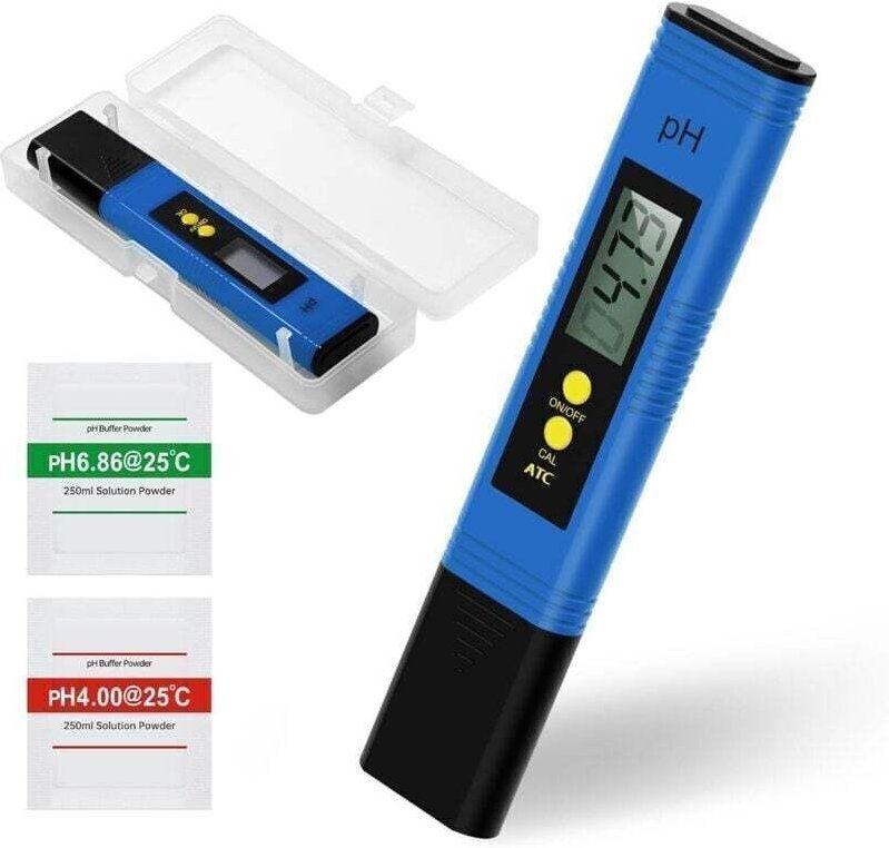 Digitales pH-Messgerät für Wassertests in Stiftform, hohe Präzision (0,01 pH), Messbereich 0–14, automatische Kalibrieru...