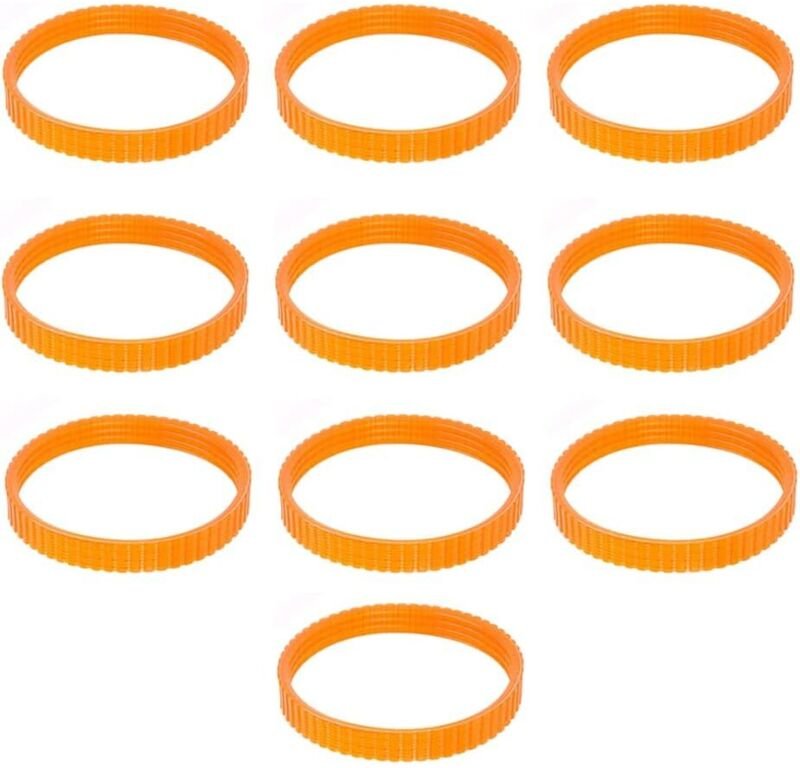 1900B Packung mit 10 Ersatzzahnriemen für Elektrohobelmaschinen, 9,6 mm breit, orange