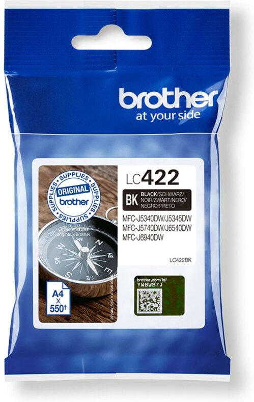 Ink LC422 black Schwarz (LC422bk) (LC422BK) - Brother