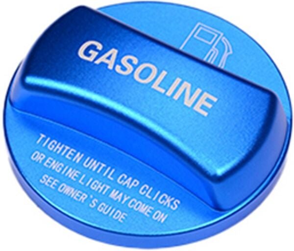 Tlily - Auto Aluminiumlegierung Gas Benzin Tankabdeckung Innen Tankdeckel Abdeckung Trim Aufkleber für 2019-2022 Blau