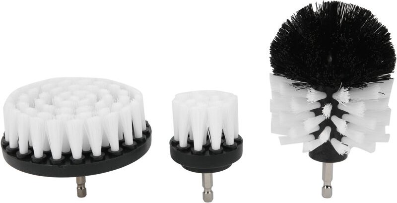 Set mit 3 Bohrbürsten, leistungsstarker Reinigungsbürstenkopf, Nylonbürstenköpfe mit 1/4"-Schaft für Badewanne und gefli...