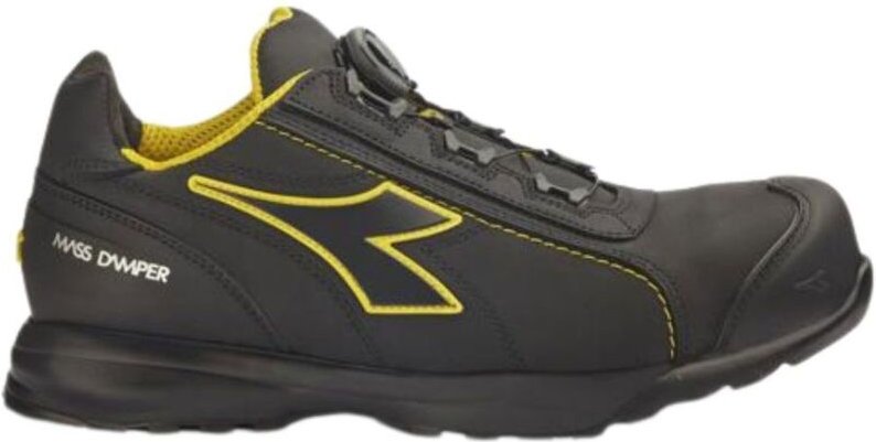 Diadora Glove MDS Master Boa Low S3 HRO SR SC ESD Arbeitsschuhe - 43 EU - Schwarze