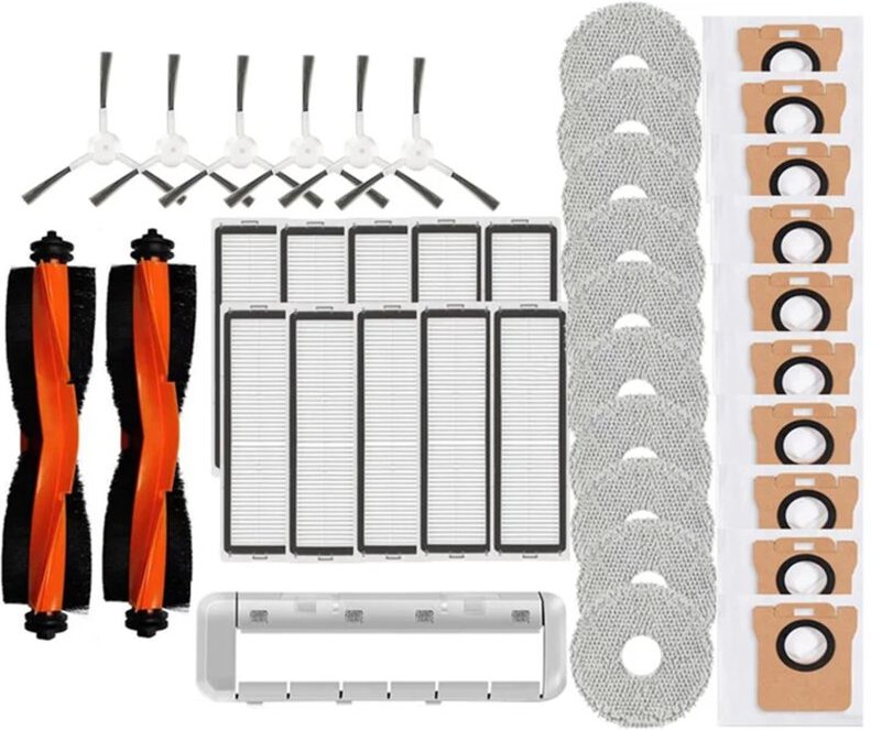 Für Roboterstaubsauger X20+ / X20 Plus Teile Hauptseitenbürste Hepa-Filter Mopptuch Staubbeutel Ersatzzubehör