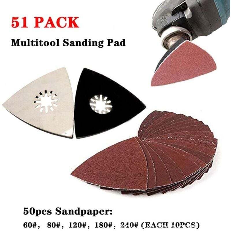51-teiliges Schleifpad- und Pad-Set, Körnungen 60, 80, 120, 180, 240