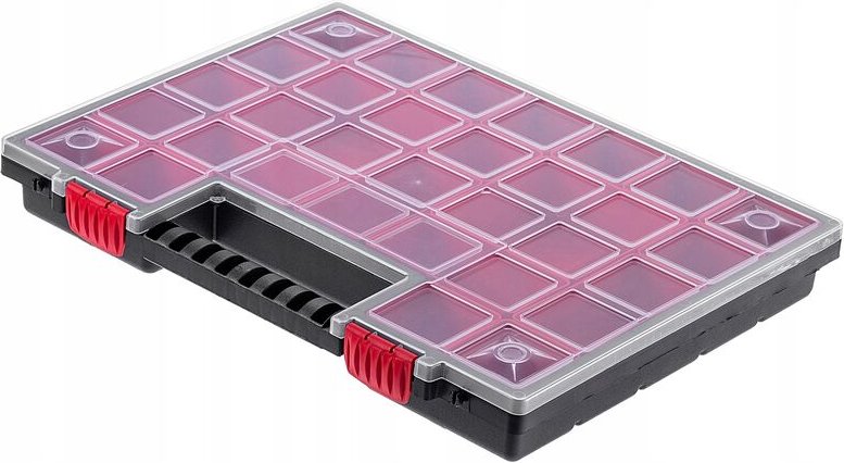 Organizer, Werkzeugkasten aus Kunststoff, mit Deckel, 40 x 30 cm, 1 Stück - Kadax