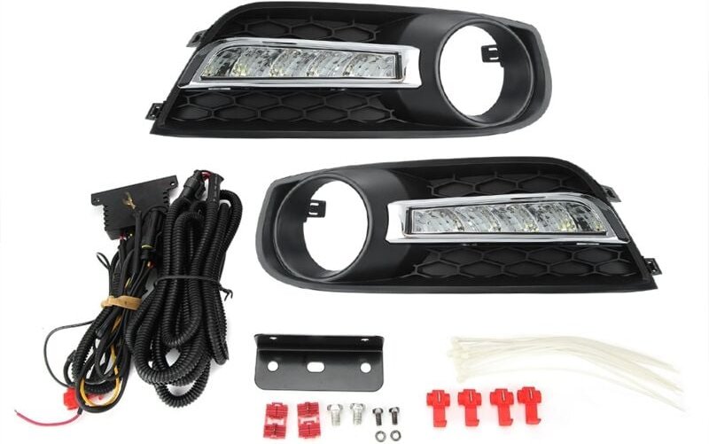 Tagfahrlicht, LED-Tagfahrlicht, Paar 12V DRLs für Tiida 11-15.