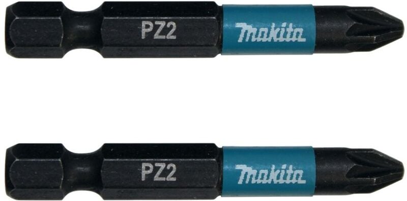 Makita Bit PZ2 Impact Black 2 Stück 50 mm 1/4 Zoll Sechskantaufnahme B-63753