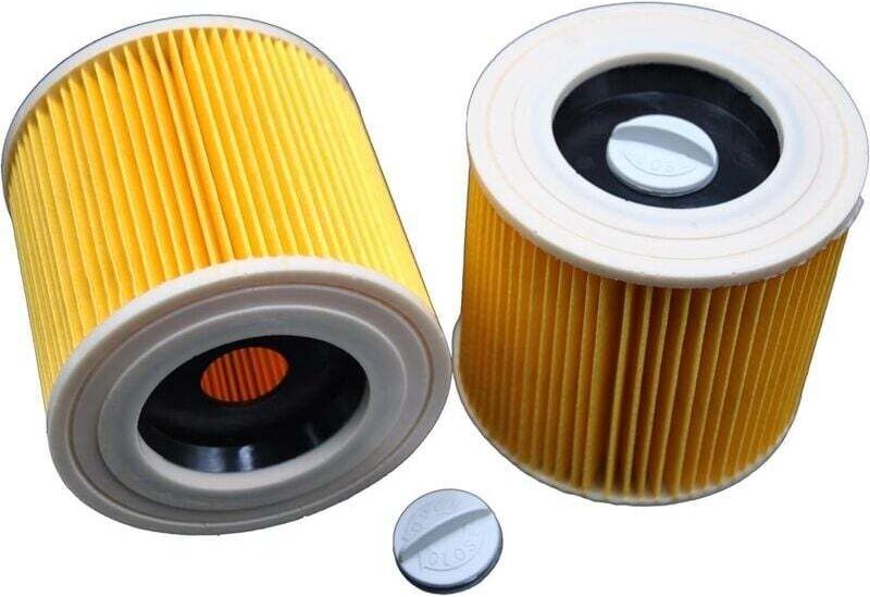 2 Filtres À Cartouches Pour Aspirateur Kärcher WD 2200 WD 2500 M WD 3200 WD 3300 M WD 3500 P