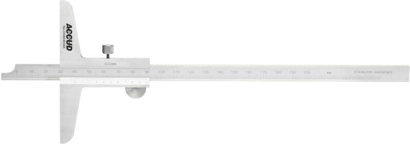 Accud 1601080 Tiefenmessschieber 200 mm