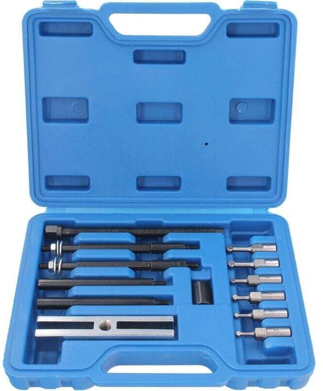 13-teiliges Werkzeugset zum Ausbau von Lagern: Abzieher für kleine Lagereinsätze, Lagertrenner, Mechanikerwerkzeug