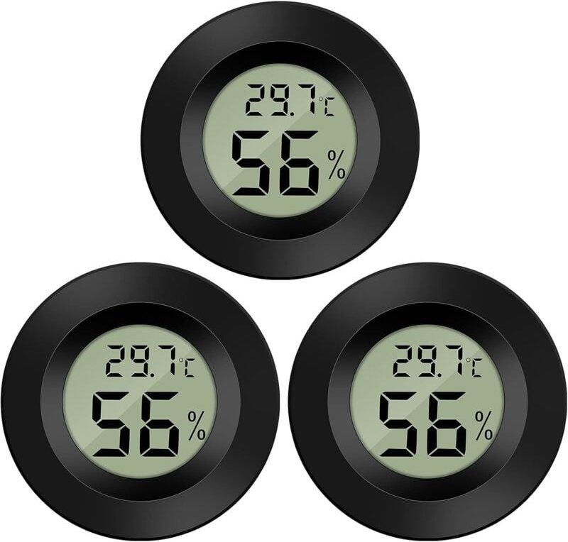 Mini-Digital-LCD-Thermometer-Hygrometer -50 70 10 % 99 % relative Luftfeuchtigkeit, tragbar für Büroküchen-Humidors, Rep...