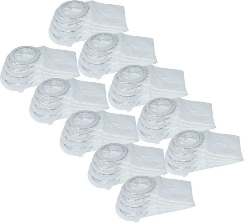 vhbw 50x Staubbeutel kompatibel mit Nilfisk GD 10 Back, Back Vac 10 Staubsauger - 44,85cm x 17,75cm Weiß