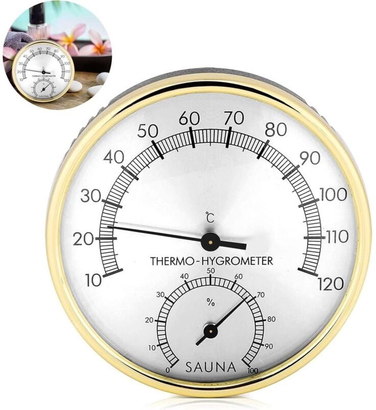 BEBUSINGOTO Thermo-Hygrometer, Temperatur-Feuchtigkeits-Hygrometer für die Küche, LCD-Digital-Raumthermometer, Hygromete...