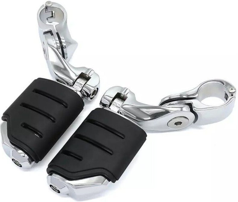 Zylinderfußstütze mit FR5-Chromhalter