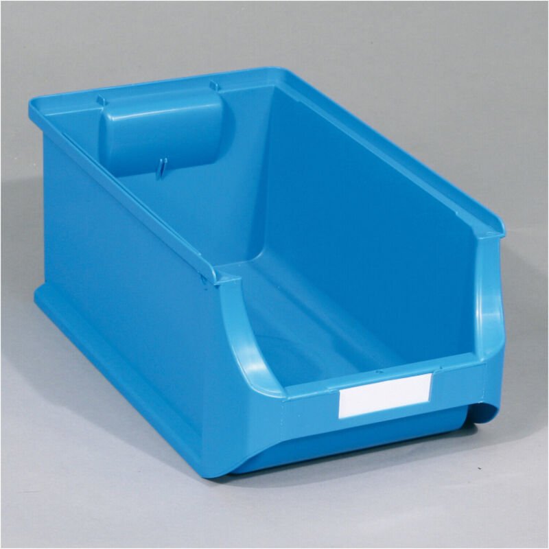 Etikett weiß mit Folie für Sichtlagerkasten 4, 4H