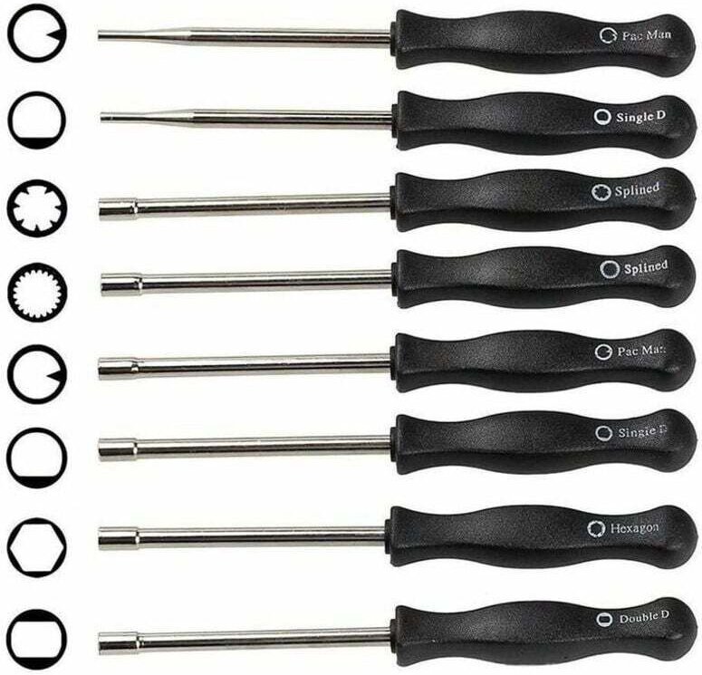 Set mit 8 Vergaser-Einstellwerkzeugen, Schraubendrehern für Motorreinigung und -reparatur, geeignet für die meisten 2-Ta...