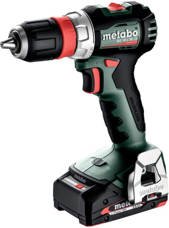 Metabo Akku-Bohrschrauber BS 18 L BL Q (613156500) metaBOX 145 18V 2x2Ah Li-Power + SC 30