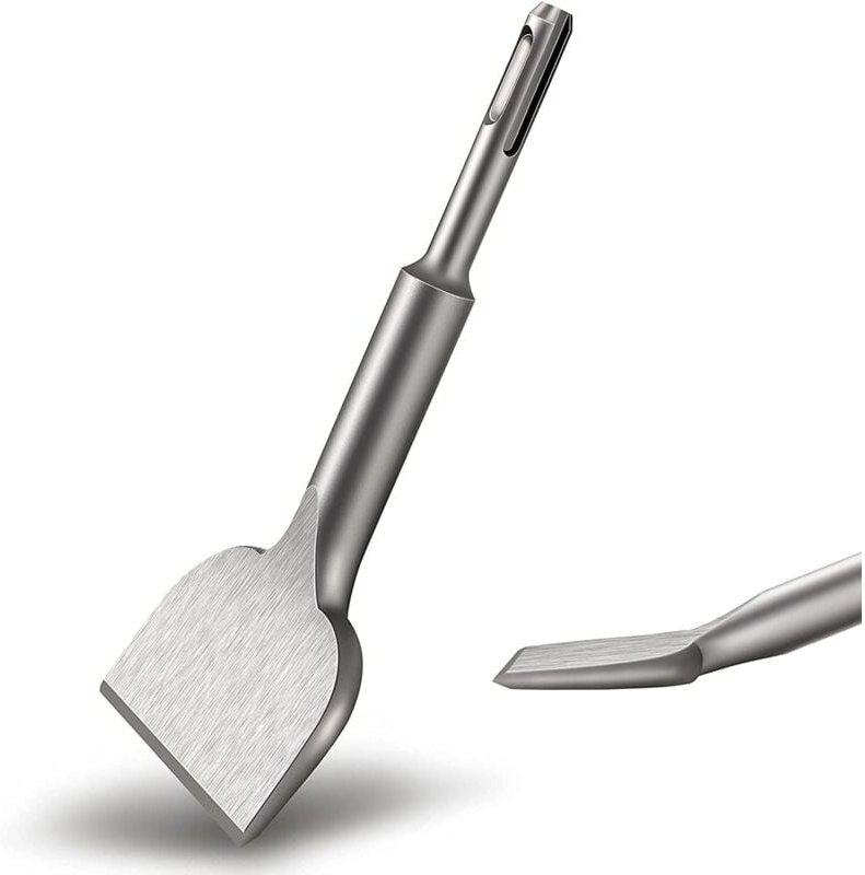 SDS PLUS Fliesenmeißel, neu verbesserter hochwertiger 165 mm x 75 mm Fliesenmeißel, Fliesenlegermeißel, gebogener Fliese...