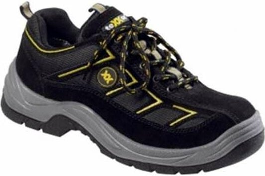 teXXor® S1-Sicherheitshalbschuhe METZ schwarz/gelb SRC, Stahlkappe 611338 Gr.38