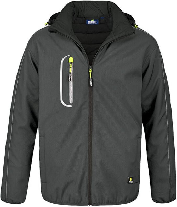 Winter-Softshelljacke KNOXVILLE grau Größe M