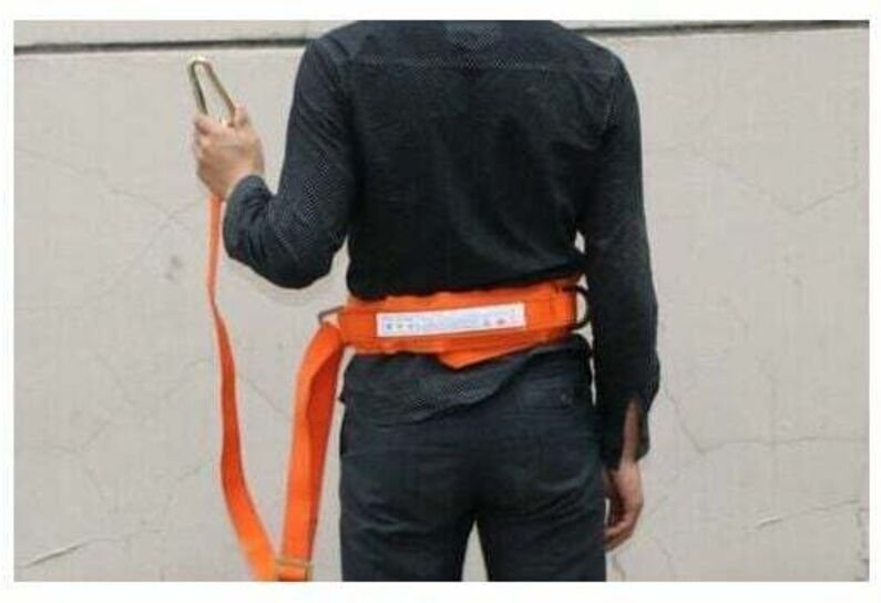 Verstellbarer Sicherheitsgurt mit Kordelzug, Klettergurt für Bauarbeiten, Schutzausrüstung, persönlicher Absturzschutz