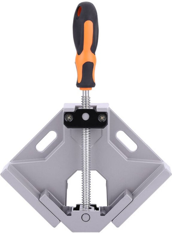 1 Stück Einhebel-Drehbacken-90°-Winkel-Schweißwinkelklemme aus Aluminiumlegierung