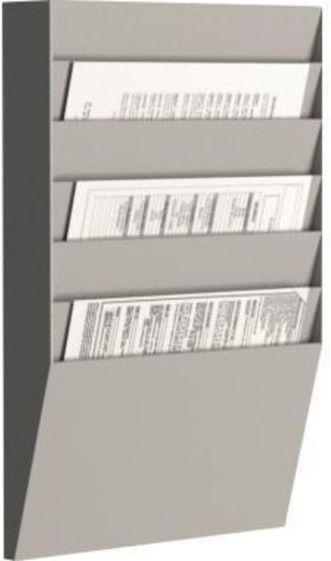 Wand-Sortiertafel h 6F A4H1X6.02 din A4 grau - Paperflow