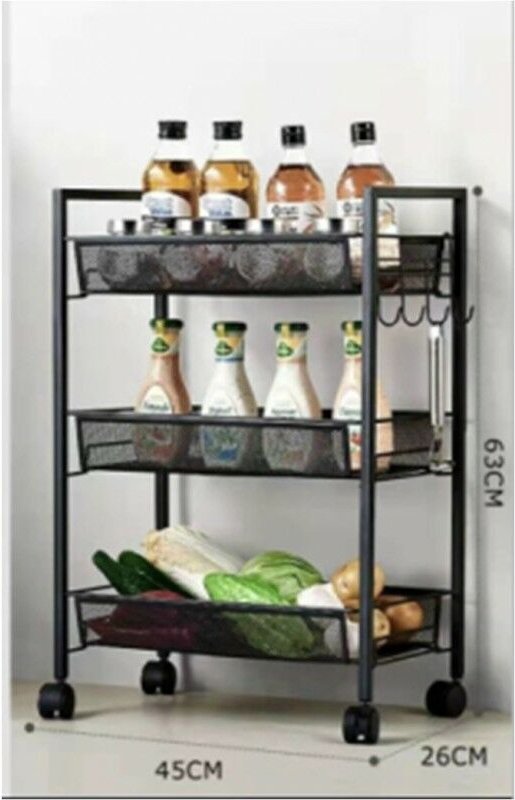 Industriewagen mit Rollen für Küche cm 45 x 27 x 63 h