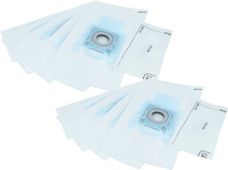 vhbw 12-tlg. Filter + Beutel Set kompatibel mit Bosch BGN21700, BGN21702, BGLS4PERF, BGL8SIL59D, BGLS4S66S, BGL8ZOOAU St...