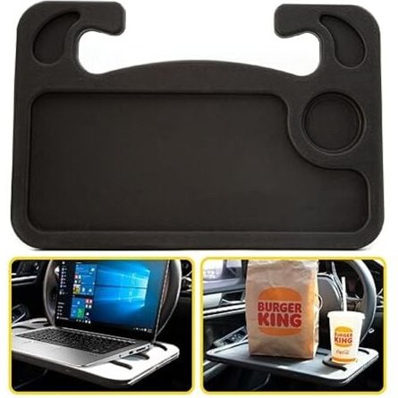 Essens- und Laptoptablett fürs Auto Schwarz - Lntyq